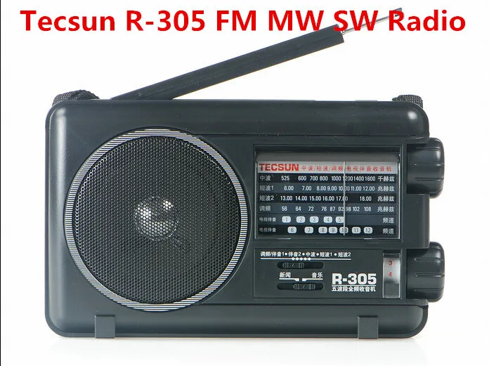 

Retail-Wholesal Tecsun R-305 FM MW SW TV Bands World Portable Radio