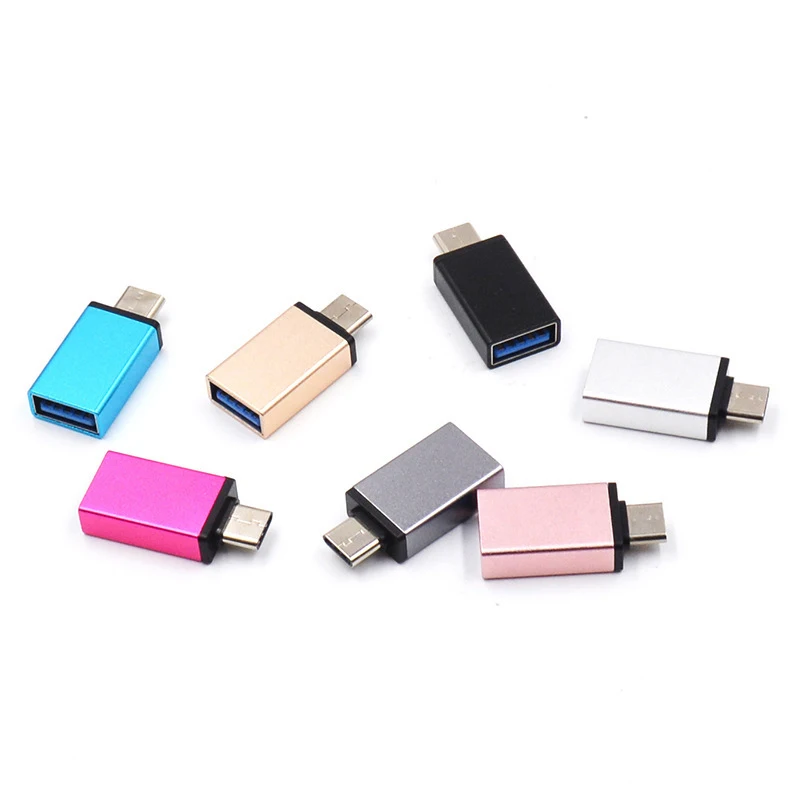 

Luxury Type-C to USB Adapter For Samsung OTG Converter USB 3.0 Convert to Type C USB-C Port Charging Adapter for Mac Book Pixel