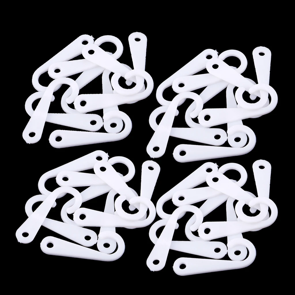 50pcs Plastic J Hooks Fasteners Socks T-Shirt Clothing Display Hanger