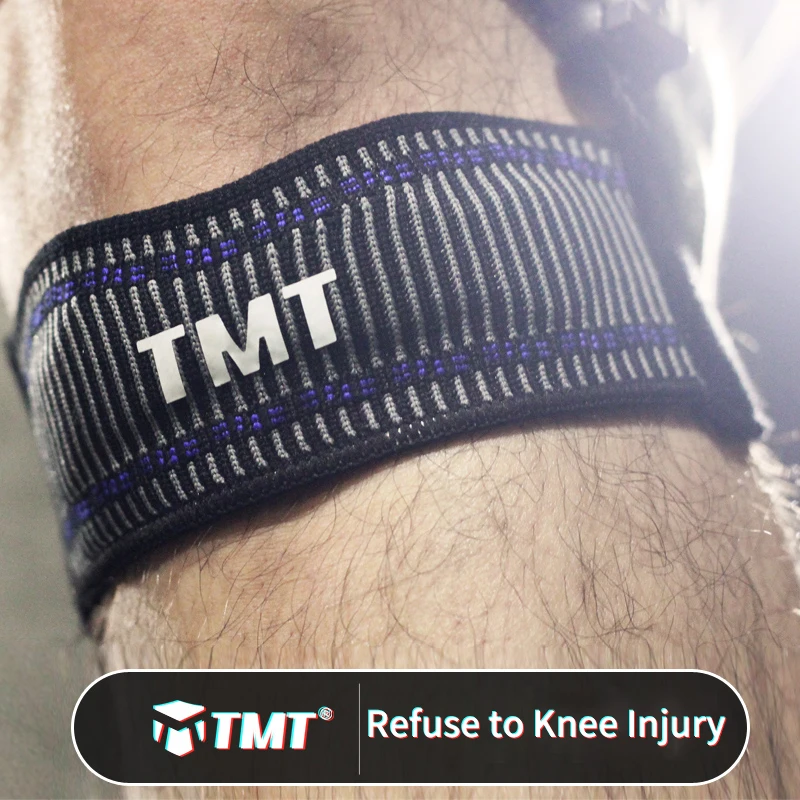 TMT поддержка колена для спорта защита коленной чашечки Поддержка Brace дышащий Баскетбол Бег волейбол Регулировка гранулированный силикон