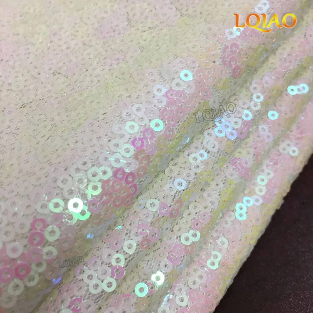 Changed White Sequin Fabric-014
