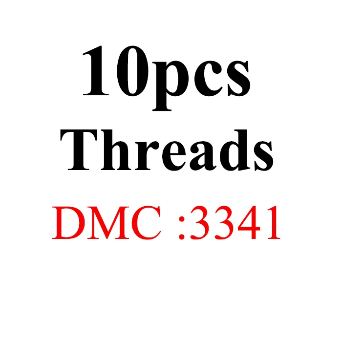 10pcs-DMC3341 JOY SUNDAY, DMC3023-3348 нить для вышивания крестиком 10 шт./лот 1,2 м Набор для вышивания крестиком для рукоделия шитье, моток пряжи ремесло - Цвет: 10pcs-DMC3341