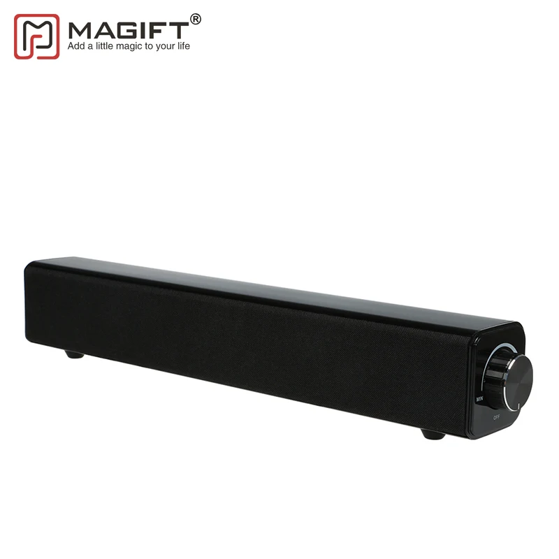 Magift Hifi Powerful Bluetooth Speaker Soundbar Wireless Bass Subwoofer 20W Big Power Stereo Home TV Sound Bar Mic USB AUX |