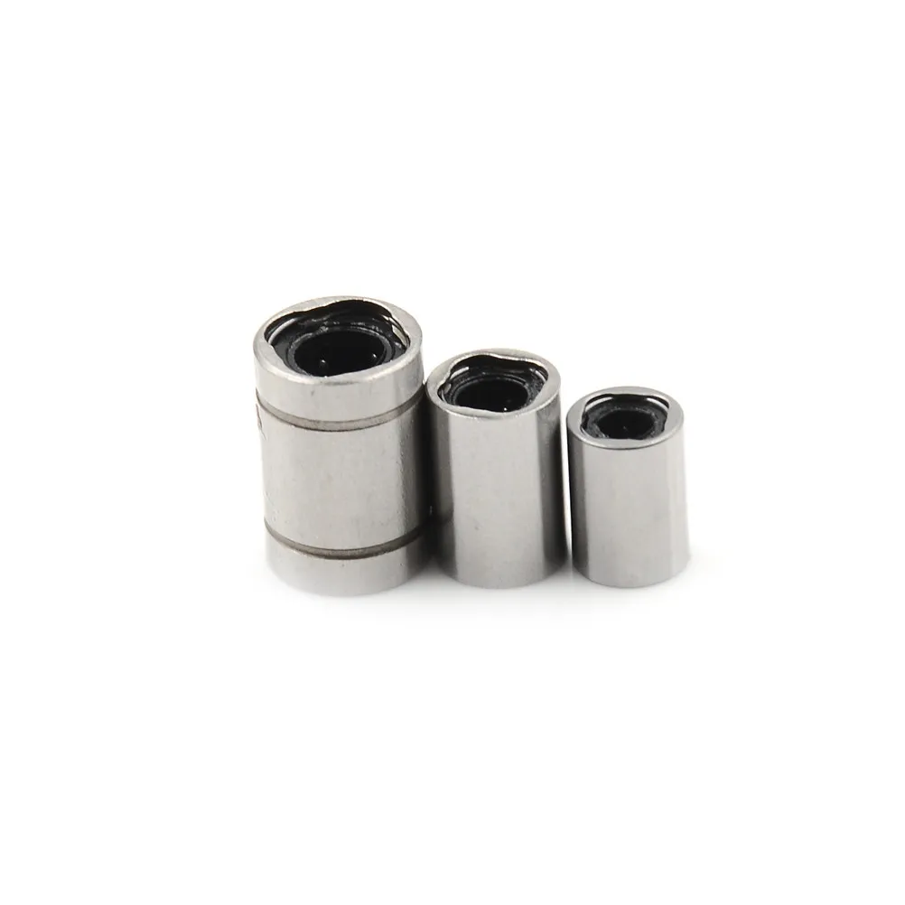 1PC Linear Ball Bearings 3mm 4mm 5mm Part Bush Bushing Steel for 3D Printers Parts LM3UU LM4UU LM5UU