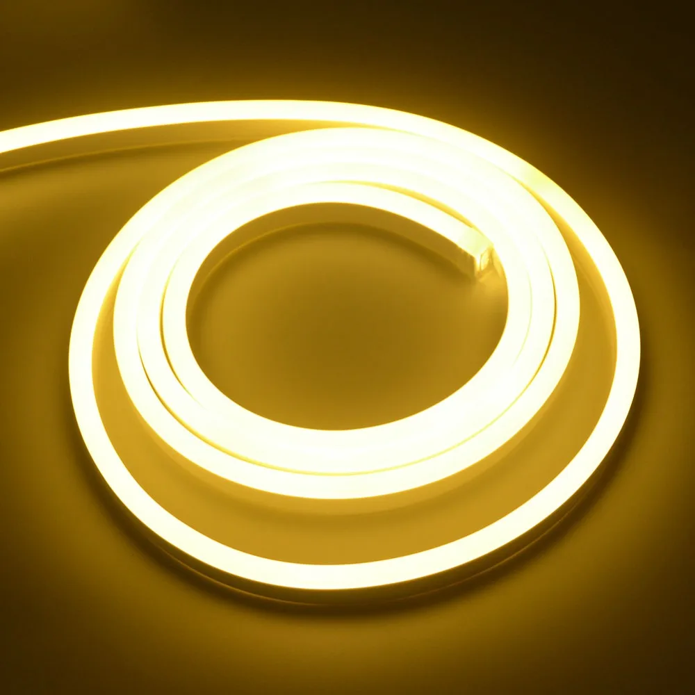 

RGB LED Lights lamp Waterproof Strip 220V Neon Light SMD2835 120led/M Flexible Fairy Ribbon tape Bedroom Stairs Decoration 1-10M