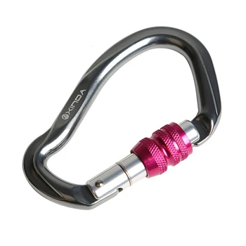 

New Professional Carabiner D Shape Safety Master Lock Capacity 800 KG Survival Equipment Mountaineering Protection LocksNew