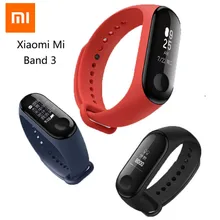 xiaomi mi jia mi smart band 3 с новейшим oled-дисплеем сенсорной панелью монитор сердечного ритма Bluetooth фитнес-трек