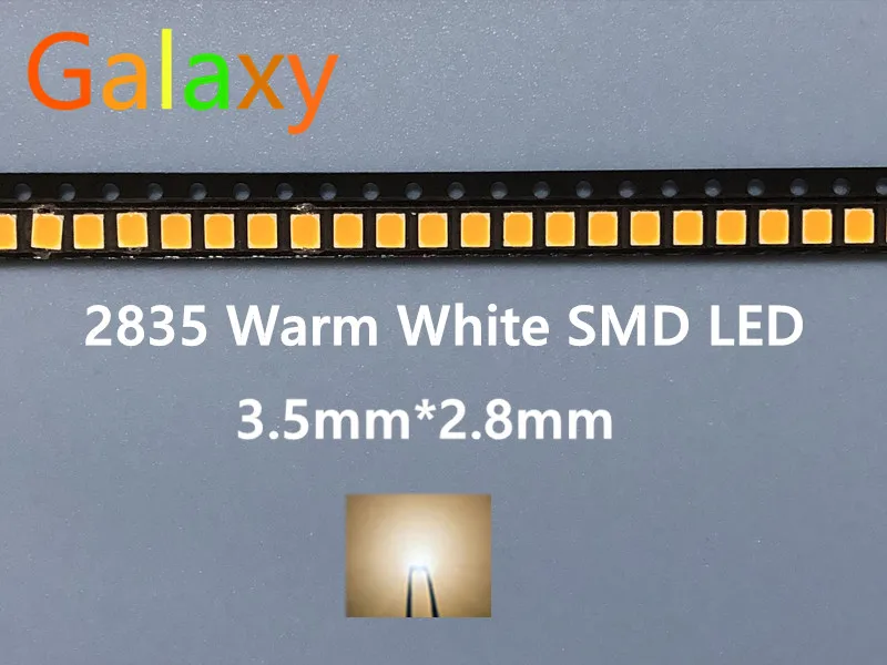 Светодиодный диодный чип 2835 теплый белый ультра яркий SMD 0 2 Вт 21 23лм светодиодный