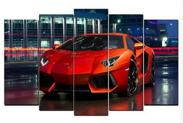 5 шт. алмазов картина спортивный автомобиль крестиком мульти Рисунок 5D DIY