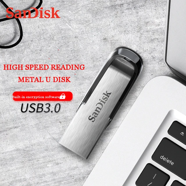 SanDisk USB 3.0 Flash Drive 128GB 64GB 32GB 16GB Memory Stick Pen Drives Flashdisk U Disk Storage Device for PC CZ73 CZ48 CZ600 2