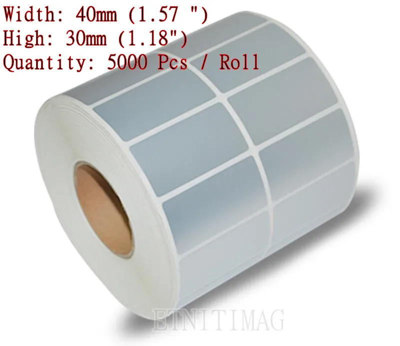 5000Sheet/Roll Self adhesive Label Sticker 40mmx30mm Thermal transfer
