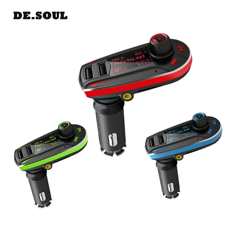 

PARASOLANT 4-in-1 FM Transmitter Dual USB Port AUX Modulator Car Kit MP3 Player Hands Free Wireless Bluetooth Car Accessories