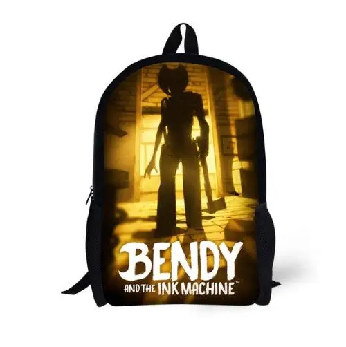 Стиль Bendy и чернильная машинка рюкзак для детей школьные сумки мультфильм игра печать книга рюкзак ежедневный школьный рюкзак - Цвет: photo color