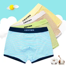 Новинка; 4 шт./лот мальчик хлопок короткий Мужские экзотические боксёры Размеры 110-170 мальчик в полоску Нижнее Бельё для девочек Трусики для женщин для маленьких мальчиков трусы большие трусы для мальчиков
