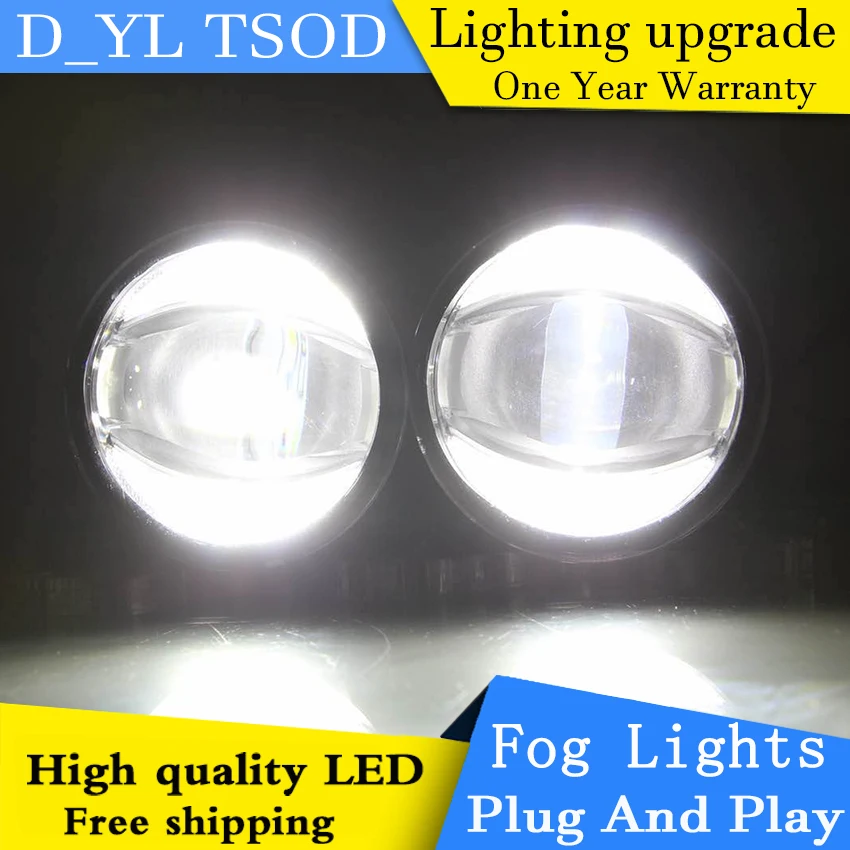 

Car Styling Daytime Running Light 2014 for Ford escort LED Fog Light Auto Angel Eye Fog Lamp LED DRL High&Low Beam Fast Shipping