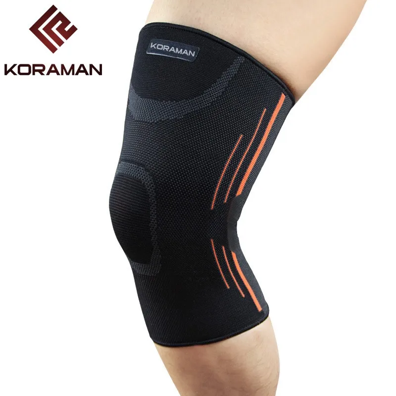 KORAMAN brand black elastic knee pads knee running safety equipmentin