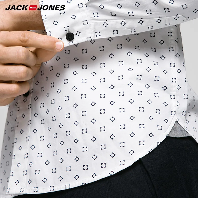 JACKJONES العلامة التجارية الرجال الساخنة عارضة قمصان الذكور ضئيلة قمصان منتظم القطن 100% الذكور قمم | 216105034 JACKJONES العلامة التجارية الرجال الساخنة عارضة قمصان الذكور ضئيلة قمصان منتظم القطن 100% الذكور قمم | 216105034