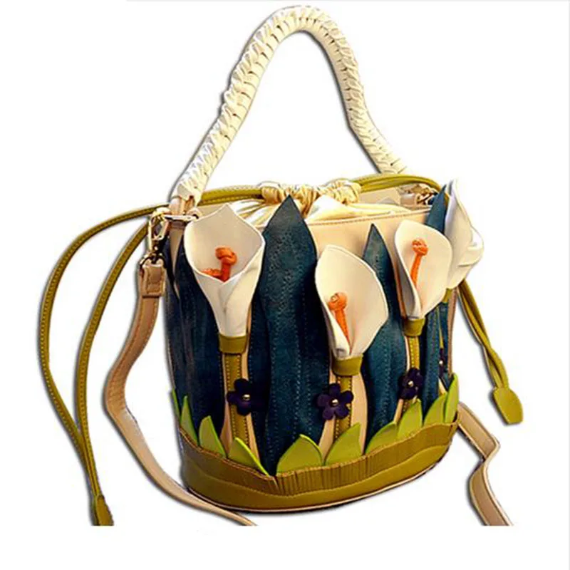 Us 72 53 Luxury Handbags Women Bags Designer Braccialini Italy Flower Packbag Lady Shoulder Messenger Bag Borse Da Donna In Top Handle From