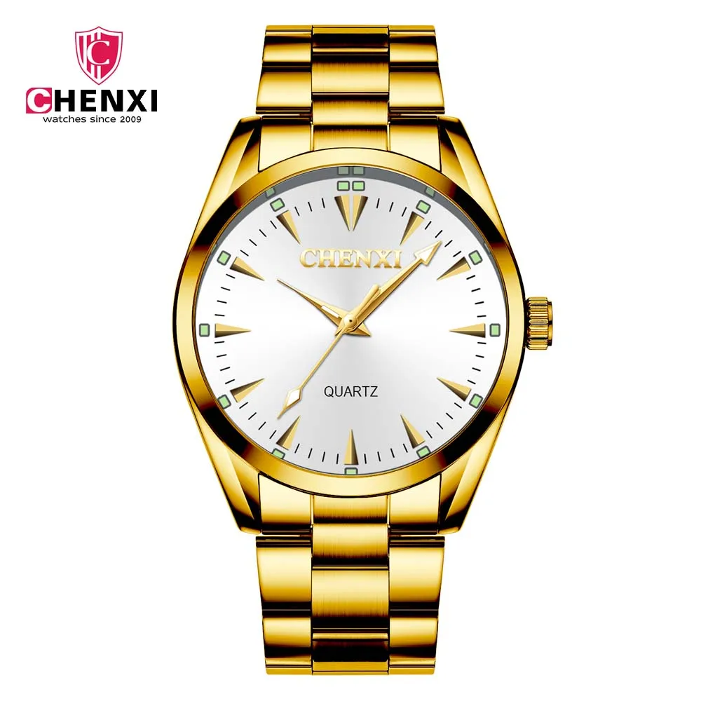 CHENXI Watch Men Top Brand Luxury Waterproof Business wristwatch Fashion Trend gold quartz automatic watch 2019 Male Clock New