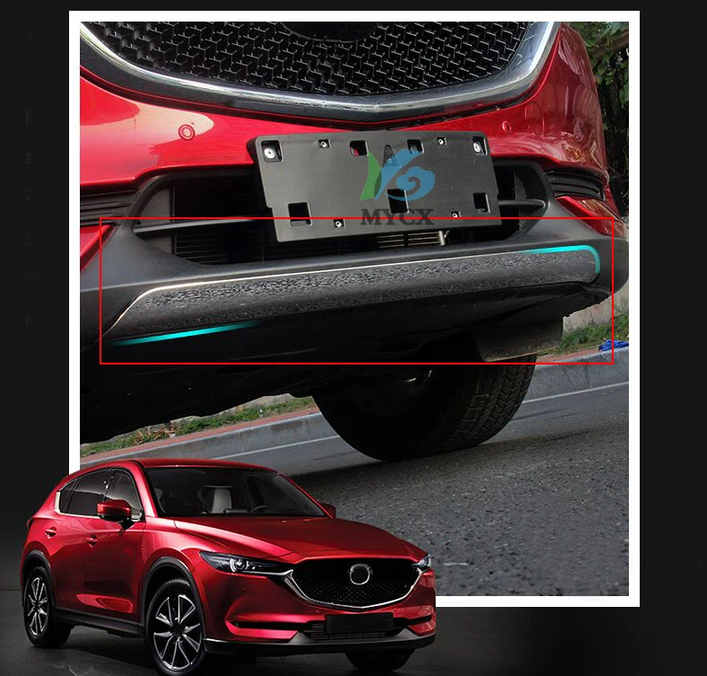 Накладка на бампер из нержавеющей стали для Mazda CX 5 CX5 2017 2018|Амортизаторы| |