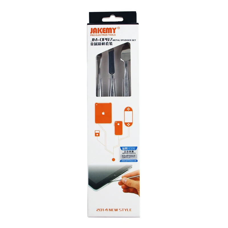 JAKEMY 3pcs/set Metal Pry Spudger Tools Kits Repair Opening Pry Tool Kit For IPhone IPad For Samsung Cell Phone JAKEMY 3pcs/set Metal Pry Spudger Tools Kits Repair Opening Pry Tool Kit For IPhone IPad For Samsung Cell Phone