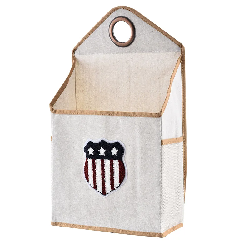 Wall  hanging bag cotton art door INS dormitory collection artifacts headside magazine reading store bag