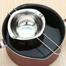 Вилка из нержавеющей стали для шоколада нагревание плавление чайник масло сахарный котел чаша с подогревом для фондю Подогрев молока инструмент плавления чайник горшок