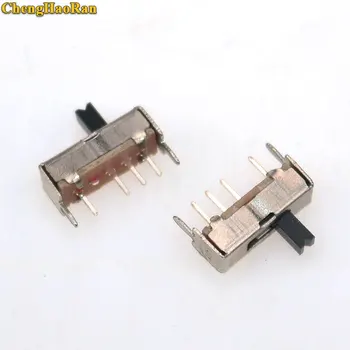 

ChengHaoRan 100pcs/Lot SS13D07G4 3 Position SPDT 1P3T 6 Pin PCB Panel Mini Vertical Slide Switch