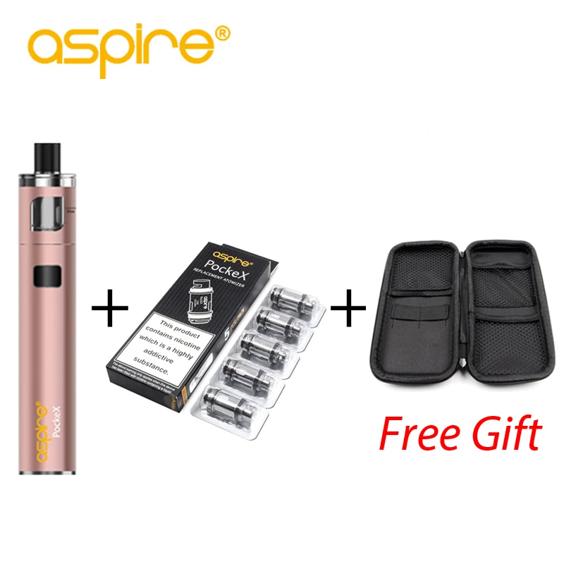 E-Cigarette Kit Aspire PockeX Pocket AIO Kit Capacity + 5pcs 0.6ohm Aspire PockeX Coil Vaporizer Electronic Cigarette Vape Pen E-Cigarette Kit Aspire PockeX Pocket AIO Kit Capacity + 5pcs 0.6ohm Aspire PockeX Coil Vaporizer Electronic Cigarette Vape Pen