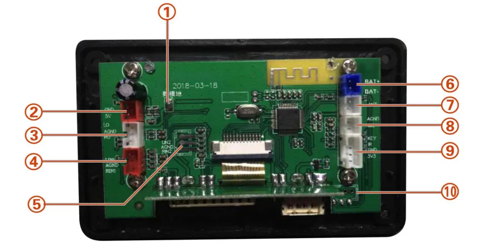 LEORY CY68 5 в 12 В MP3 WAV WMA APE bluetooth 4,2 аудио декодер с рекордером двухканальный радио лирический дисплей цепи