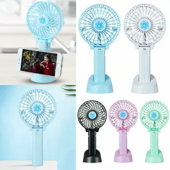 

USB Mini Fan Portable Hand-held Desk Fan Cooler Cooling Rechargeable USB Fan With USB Cable 3C20