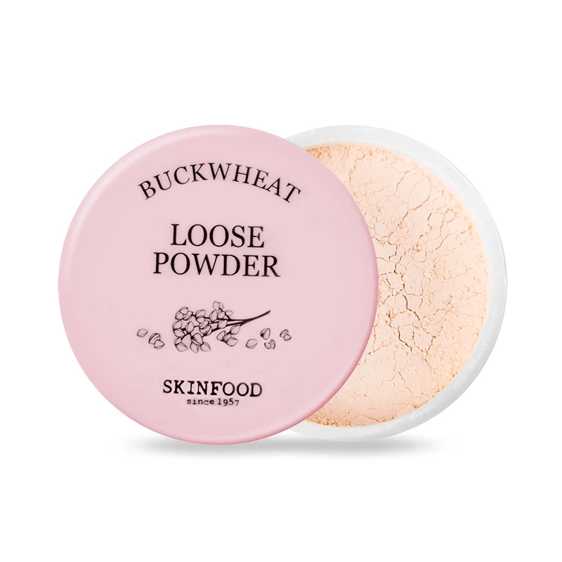 Original SKINFOOD Skin food Buckwheat Loose Power 23g Dispersing powder water proofing and oil control to keep skin color hidden