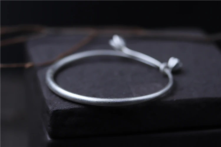 Uglyless реального S990 серебряные женские тонкие браслеты ручной работы Лотос Шарм браслет Простые Модные Этнические буддизм себе ювелирные