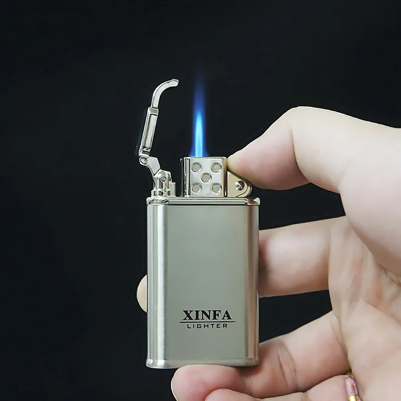 

Inflatable lighter direct injection windproof cigarette lighter fashion metal cigarette lighter fire lighter