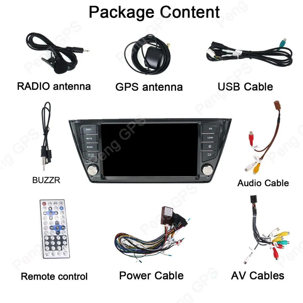 Cheap 2 Din Android 8.0 Car CD DVD Player 8Core GPS Navigation for VW Skoda Fabia 2015-2017 Stereo 1080P HD Screen Autoradio Headunit 10