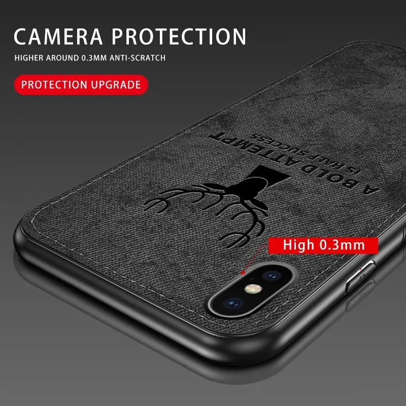 Тканевый чехол с оленем для iphone 12 mini aifon i phone 11 pro xs max xr x 7 8 6 6s plus se 2020 мягкая