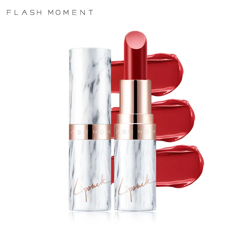 

Red Color Matte Lipstick Smooth Long Lasting Lip Stick Nutritious Moisturizer Pumpkin Color Luxury Women Batom Mate Makeup