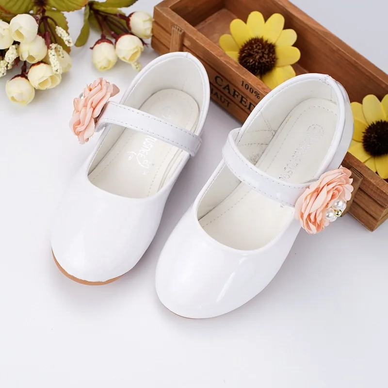 Little Kids Princess Leather Shoes Kids Girls Wedding Shoes Fation