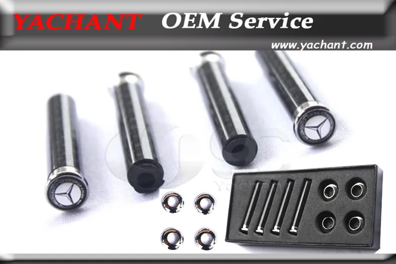 Free Shipping Carbon Fiber Car Lock Modified Door Pin Fit For Mercedes Benz All Car Model
