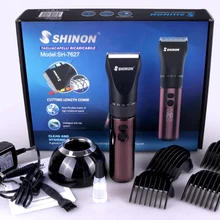 Профессиональный водонепроницаемый триммер для волос светодиодный дисплей Мужская стрижка резка машина уход низкий шумоподавитель титановое керамическое лезвие