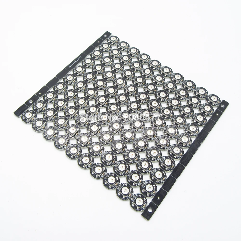 10 шт. 50 светодиодный чип WS2812B WS2812 5050 SMD RGB DC5V с черно белой печатной платой