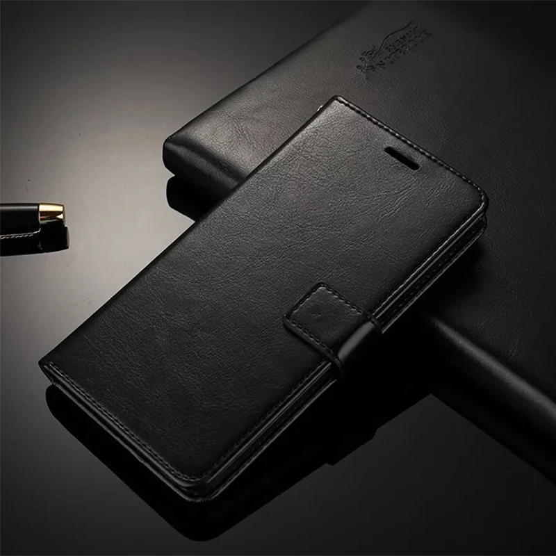 Чехол-книжка с откидной крышкой для HOMTOM S8, деловой Чехол-кошелек для HOMTOM S8 из искусственной кожи, чехол для телефона, Мягкий ТПУ силиконовый чехол - Цвет: Black