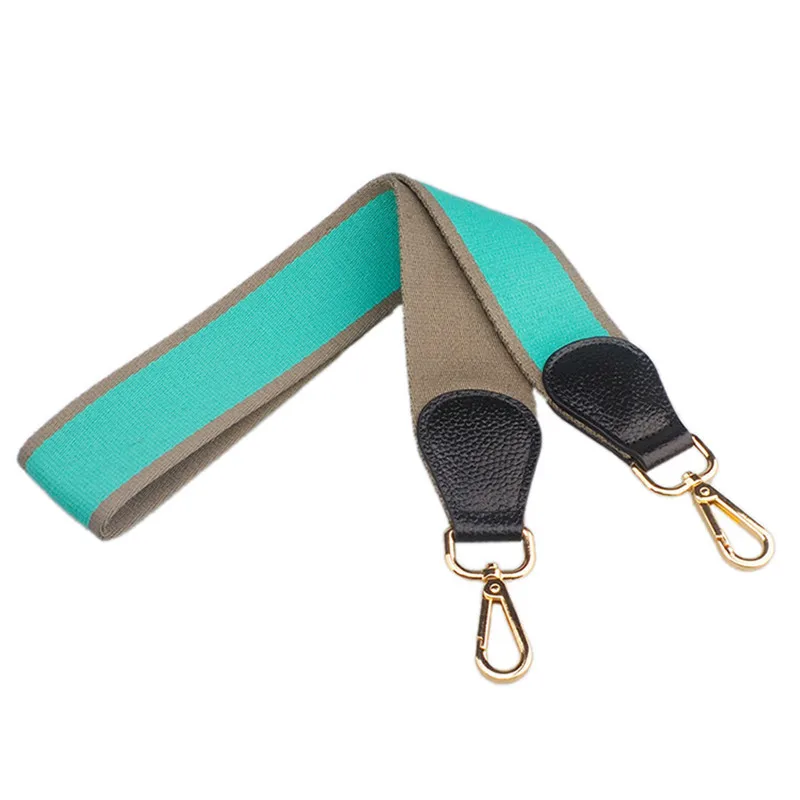 Colorful Women Handbag Strap Canvas With Genuine Leather Wide Straps Bag Accessories 115 CM Shoulder Belt For Bag Strap Canvas