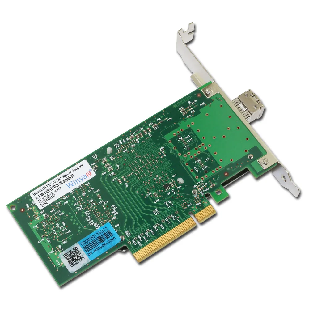 Winyao WYX520 LR1 10gbps 1310nm LC Fibre PCI e 8x Ethernet серверный адаптер с SFP + 82599 X520 10000 Мбит/с Nic|pci-e