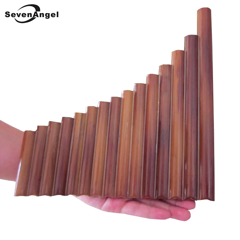 Tanio 15 rur ręcznie bambusowy Panflute G klucz drewniany Instrument