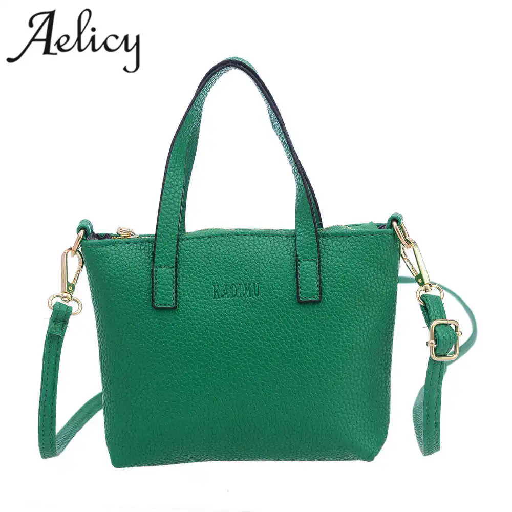 Aelicy женские Сумки из искусственной кожи Женская Большая Сумка тоут квадратные