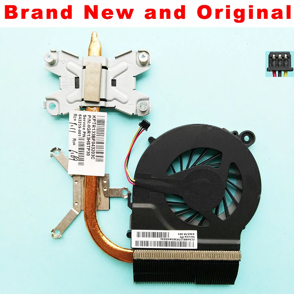 

New Radiator for HP Pavilion G4-1000 G6-1000 G7-1000 G4 G6 G7 laptop CPU Heatsink cooling fan cooler 643259-001 646578-001 FAB9