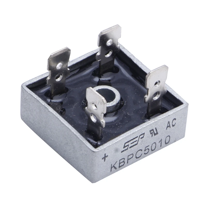 5Pcs 50A KBPC5010 1000V Metal Case Single Phases Diode Bridge Rectifier diode bridge rectifier,rectifier diodes,electrical rectifier diodes