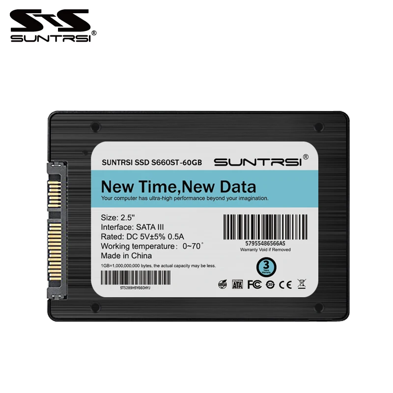 

SSD Suntrsi Internal Solid State Disk 120GB SATA3 2.5 inch S660ST Black SSD High Speed for Laptop Desktop PC Free Shipping