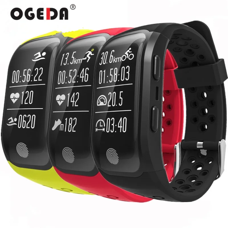 

OGEDA 2019 S908 GPS Smart Band IP68 Waterproof Sports Wristband Multiple sports Heart Rate Monitor Call Reminder G03 Smart Reloj